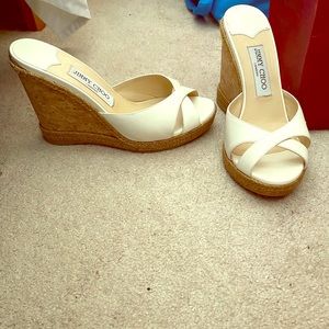 COPY - Jimmy Choo white wedges